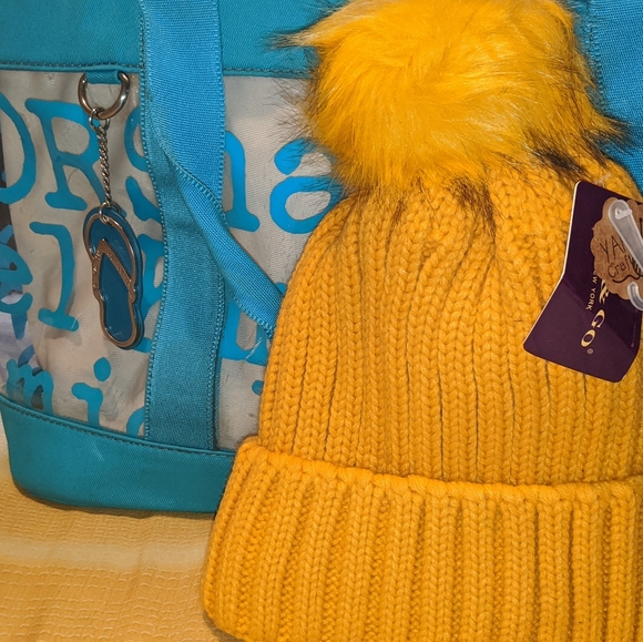 NWT Pom Pom Beanie - Picture 1 of 4